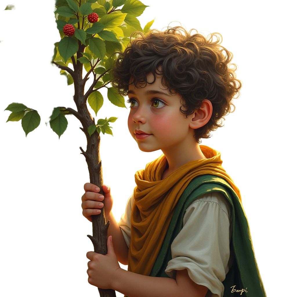 Young Shepherd with a Tree